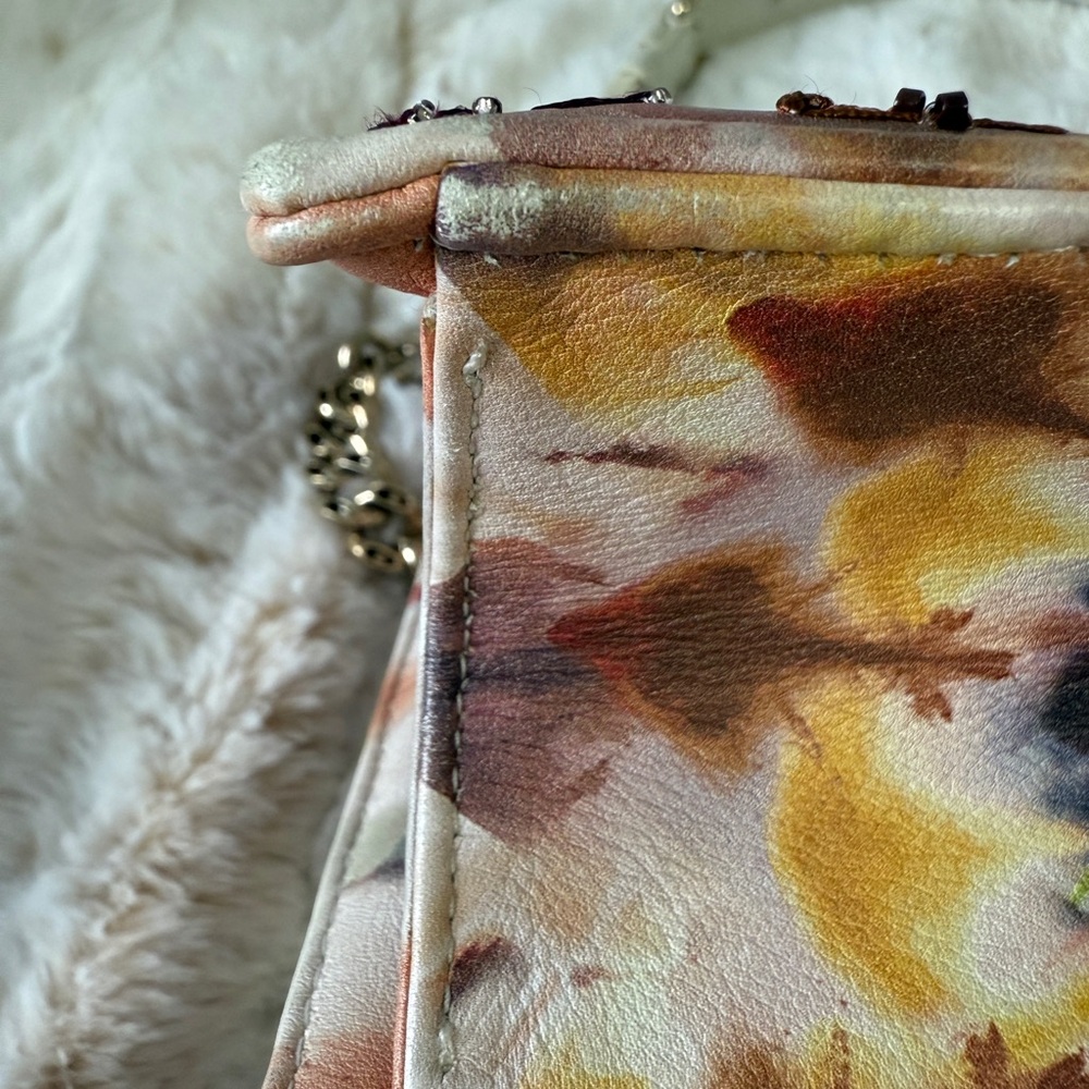 Dior Cream and Brown Crossbody Bag with Gold Chain - Picture 8 of 16